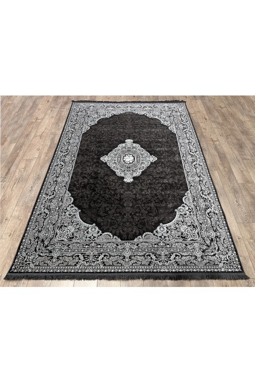 Иранский ковер Arti 8059 Черный-серый